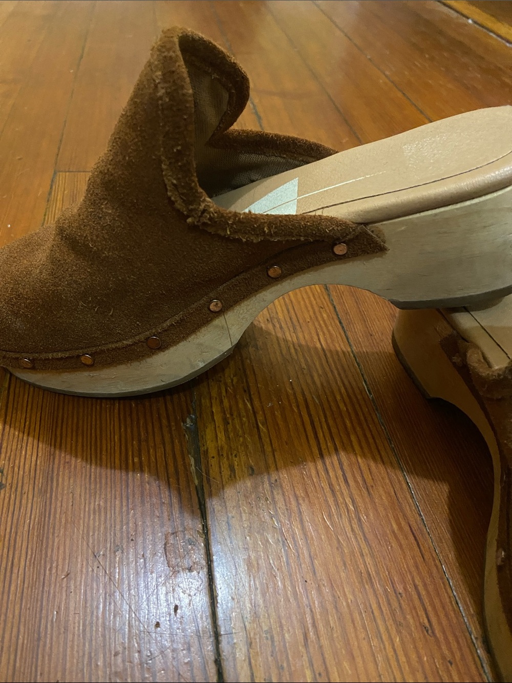 Dolce Vita Brown Suede Mule Clogs